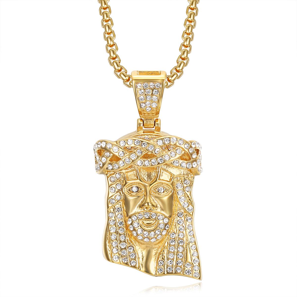 20265 European and American Jewelry 18K Gold-plated Diamond YS Pendant Necklace 3MM+60CM