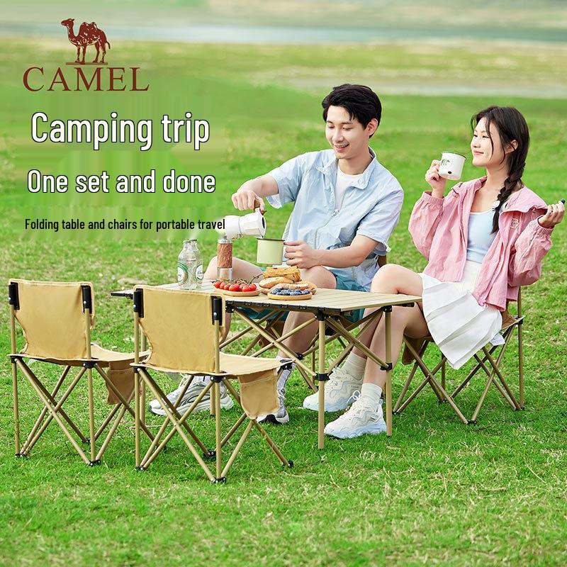 CAMEL Outdoor Folding Camping Table and Chair Set