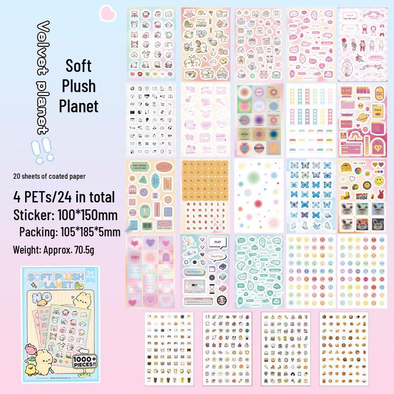 

Юэчжэнь Сердечное пространство Детская книга наклеек с мультяшками