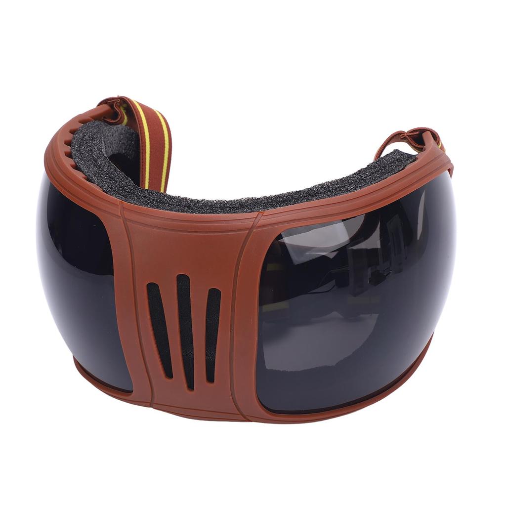 Okulary dla Konia Sportowego Wielowarstwowa Gąbka Regulowane Paski Stylowe Wiatroodporne Gogle dla Konia do Jazdy Szare