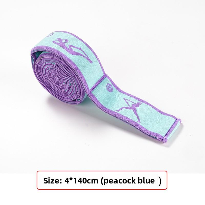 

Ленты для танцевальной растяжки для латиноамериканских танцев, балета, йоги, пилатеса и гимнастики Ленты сопротивления для гибкости, растяжки и упражнений 140cm павлин голубой