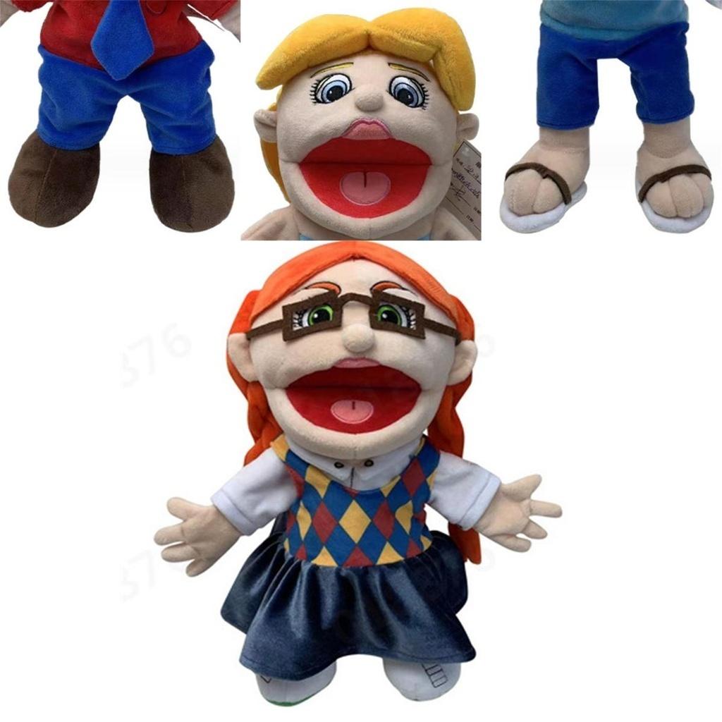 Funny Cartoon Open Mouth Boy Hand Puppet Plush Toy For Parent-child Interaction And Early Education Gift Characters)