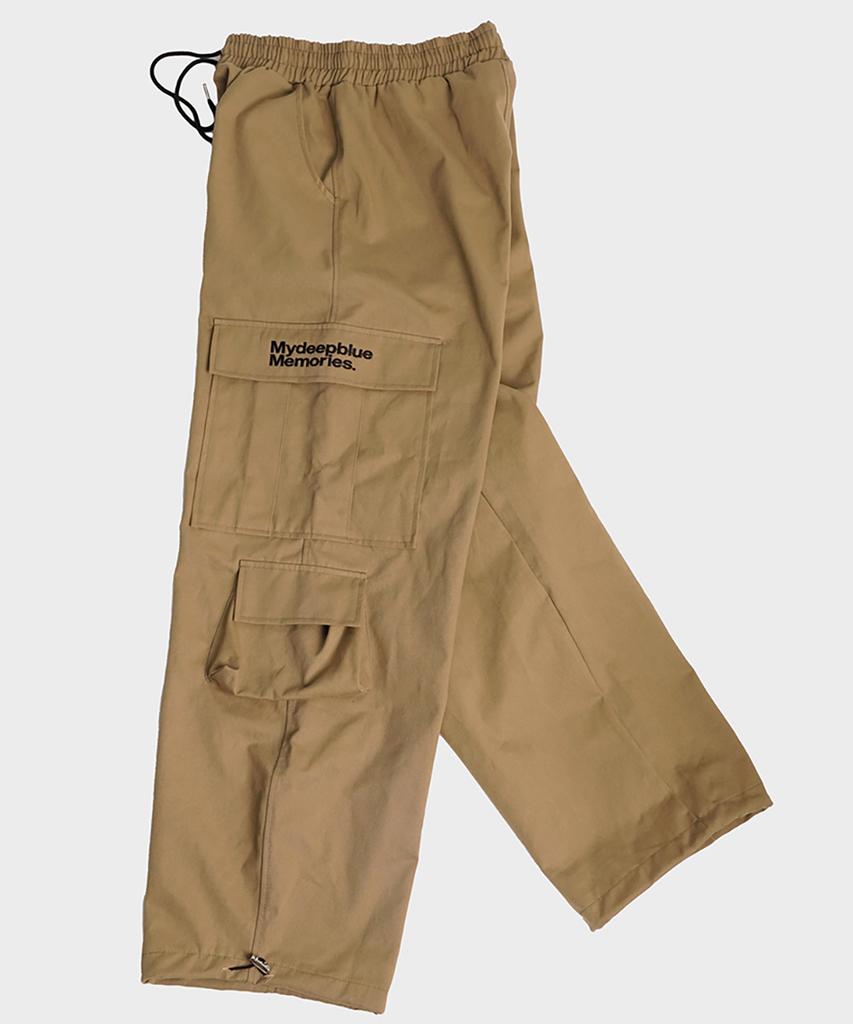 Maidibbeullumemolijeu (Pt) Mm Wide Multi Cargo Pants(Beige)
