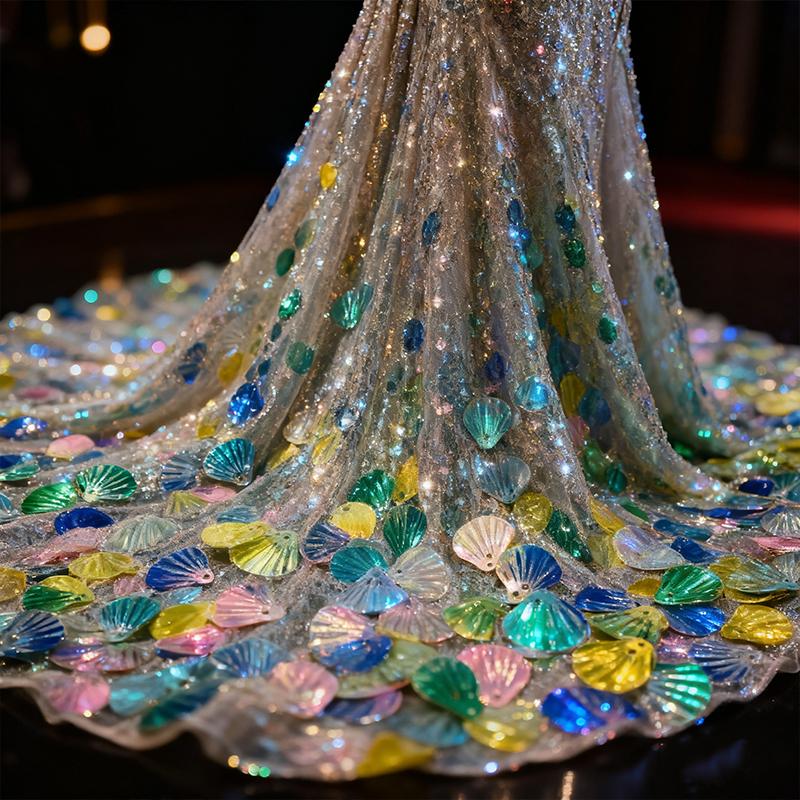 1pack Glitter Sea Shell PVC Loose Sequins for Sewing Embellishment Findings Wedding Handcraft Women Clothes Dress Accessories