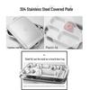 304 Stainless Steel Divided Lunch Tray