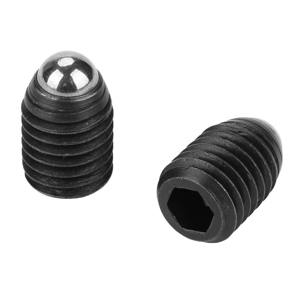 10pcs M12 Screw Thread Hex Socket Carbon Steel Ball Spring Plungers Set (M12*16)