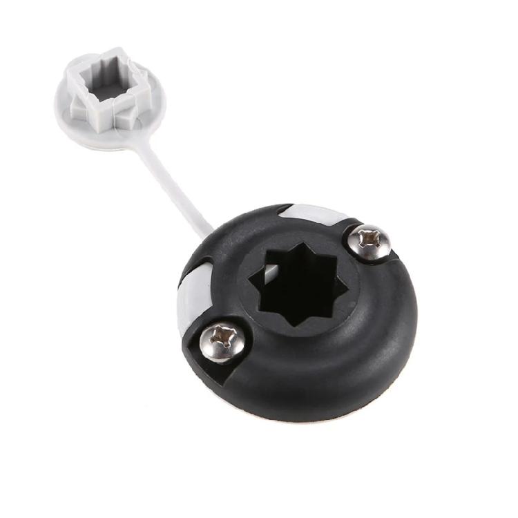 Boats Railing Mounting Base Canoes Kayak Star Mount Base Inflatable Boats Sea Fishing Rod Holder Mount Base Easy to Install