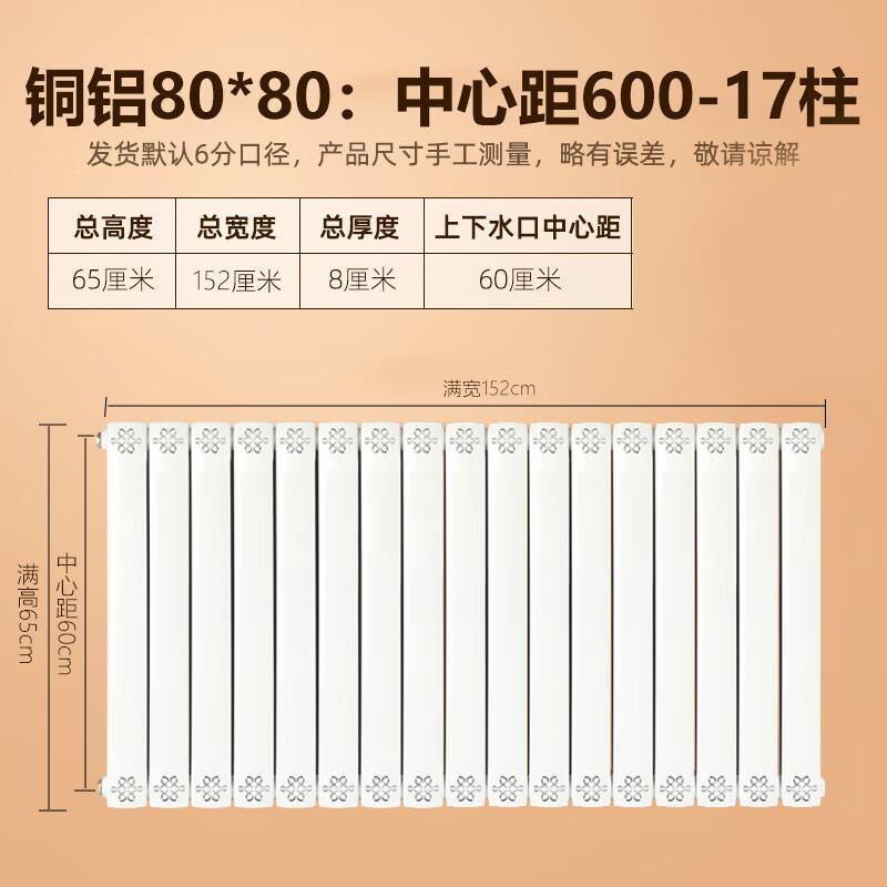 Moeller 80x80 Copper-Aluminum Hydronic Radiator