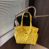 Large Capacity Women's Totes Bag Solid Color Commuting Handbag Fashion Nylon Shoulder Bag  Girls