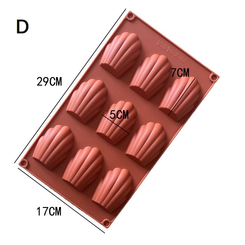 18 Cavities Mini Food Grade Madeleine Silicone Cake Mold Cookie Mold Diy Shell Baking Pan Mould Kitchen Bakeware Accessories