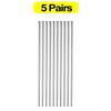 30 Pair Chinese Chopsticks Stainless Steel Non-slip Sushi Chopstick Korean Japanese Food Metal Stick Reusable Kitchen Tableware