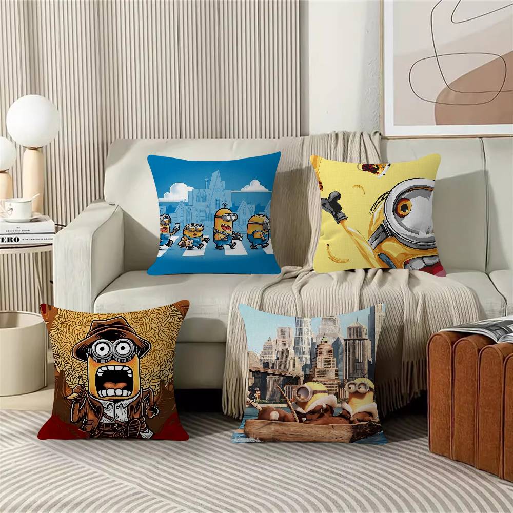 Classic Movie MMinion Yellow Banana Cushion Cover Decorative Pillow Sofa Home Decor Case Pillow Cases