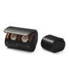 Woodten Luxury Leather Watch Case with Double Travel Watch Storage Gift for Men and Women Slots, Case,