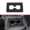 For Mitsubishi Outlander Carbon Fiber Rear Water Cup Holder Cover Trim