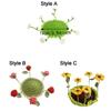 Round Flower Coaster Cotton Yarn Knitted Floral Mat Practical 3D Floral Cup Mat  Coffee Table Decor