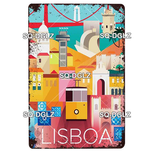 Metallschild „Tokyo City“, Vintage-Plakette, Dekor für Kneipen, Bars, Wanddekoration, Blechschild, Barcelona/Sydney/Norwegen, Poster, Geschenk