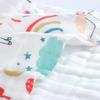 Cotton Six Layers of Gauze Baby Cartoon Handkerchief Child Saliva Towel Toddler Bibs Feeding Bibs