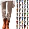 Women Fashion 2022  Christmas  Snowmen  Print Casual Pants