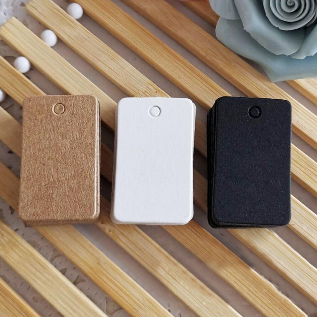 50-100pcs Gold Stamping Thank You Paper Card Tags Black White Black Handmade Gift Wrapping DIY Jewelry Packing Wholesale