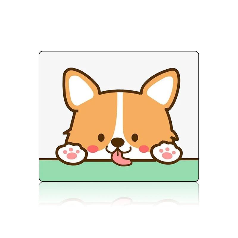 Gaming Cute Mouse Pad Small Corgi Shiba Inu Pc Accessories Deskmat Mousepad Gamer Keyboard Mats Anime Kawaii Laptops Mause Pads