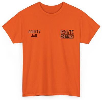 Insasse des Monats Gefängnis Kostüm Insasse County Jail T-Shirt