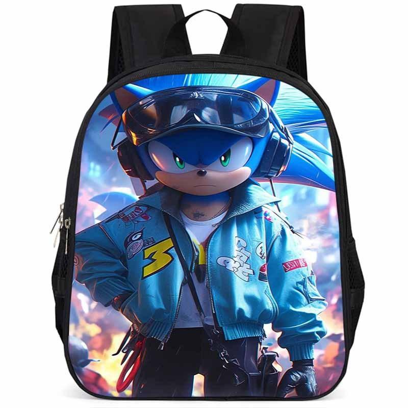Sonic 15-inch Large Capacity Lightweight Oxford Cloth Backpack For Kids