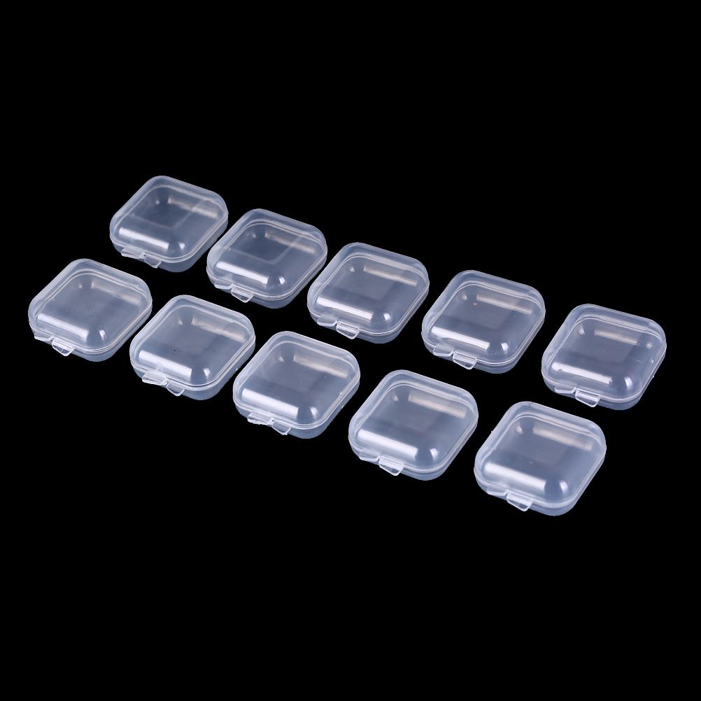 10pcs/20pcs Pill Earplugs Clear Mini Pill Storage Container Weekly Tablet Pill Medicine Box Plastic Case Organizer New