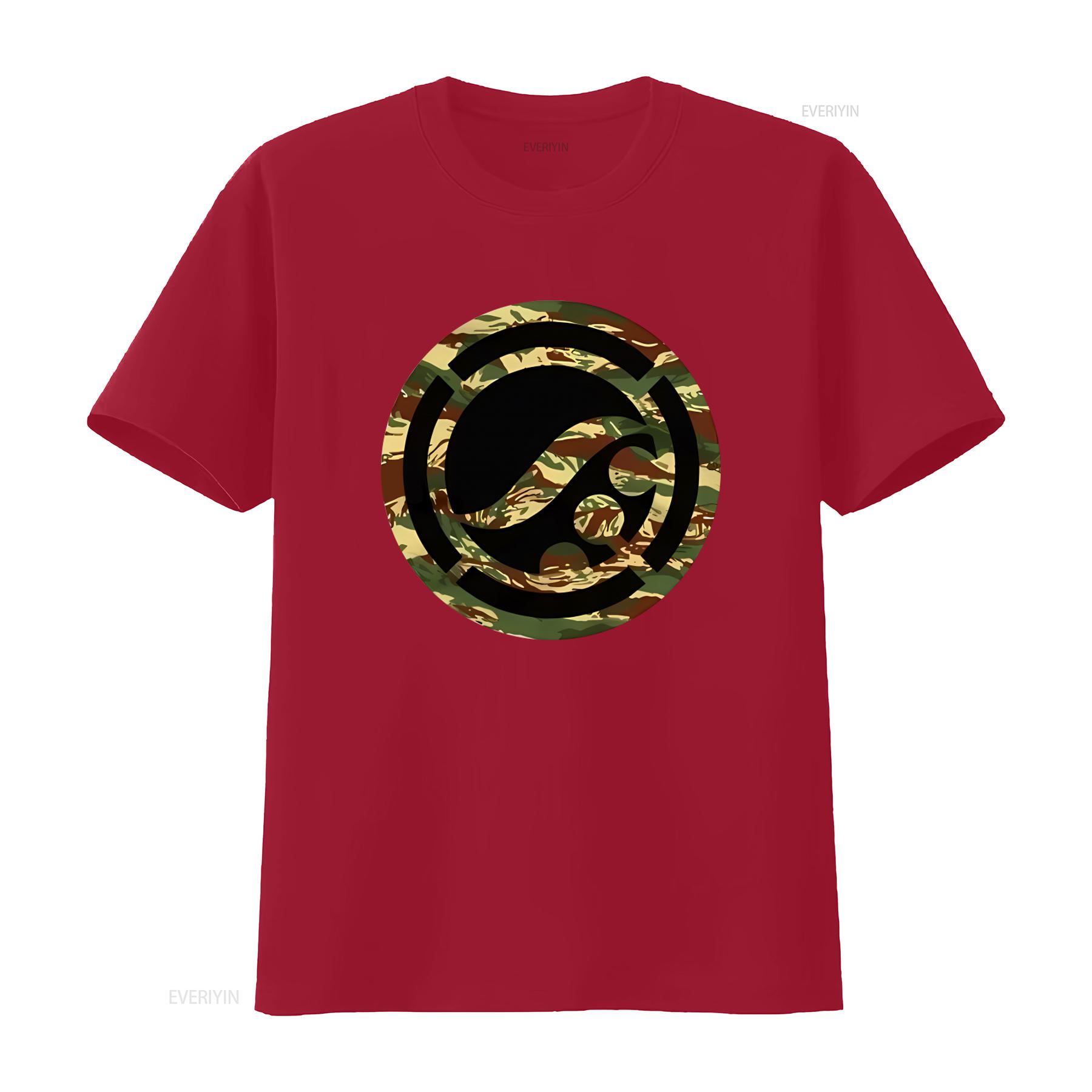 Shoyoroll OG Logo Camouflage Design T Shirt Brand New Fashion Streetwear vintage Washed Top For Everyday Wear Stylish S