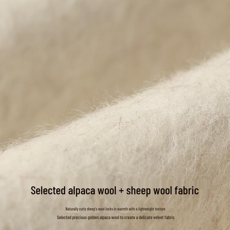 VICTORIA&VERA Women's Winter Alpaca Blend Knit Sleeve Cape Coat V9017D11