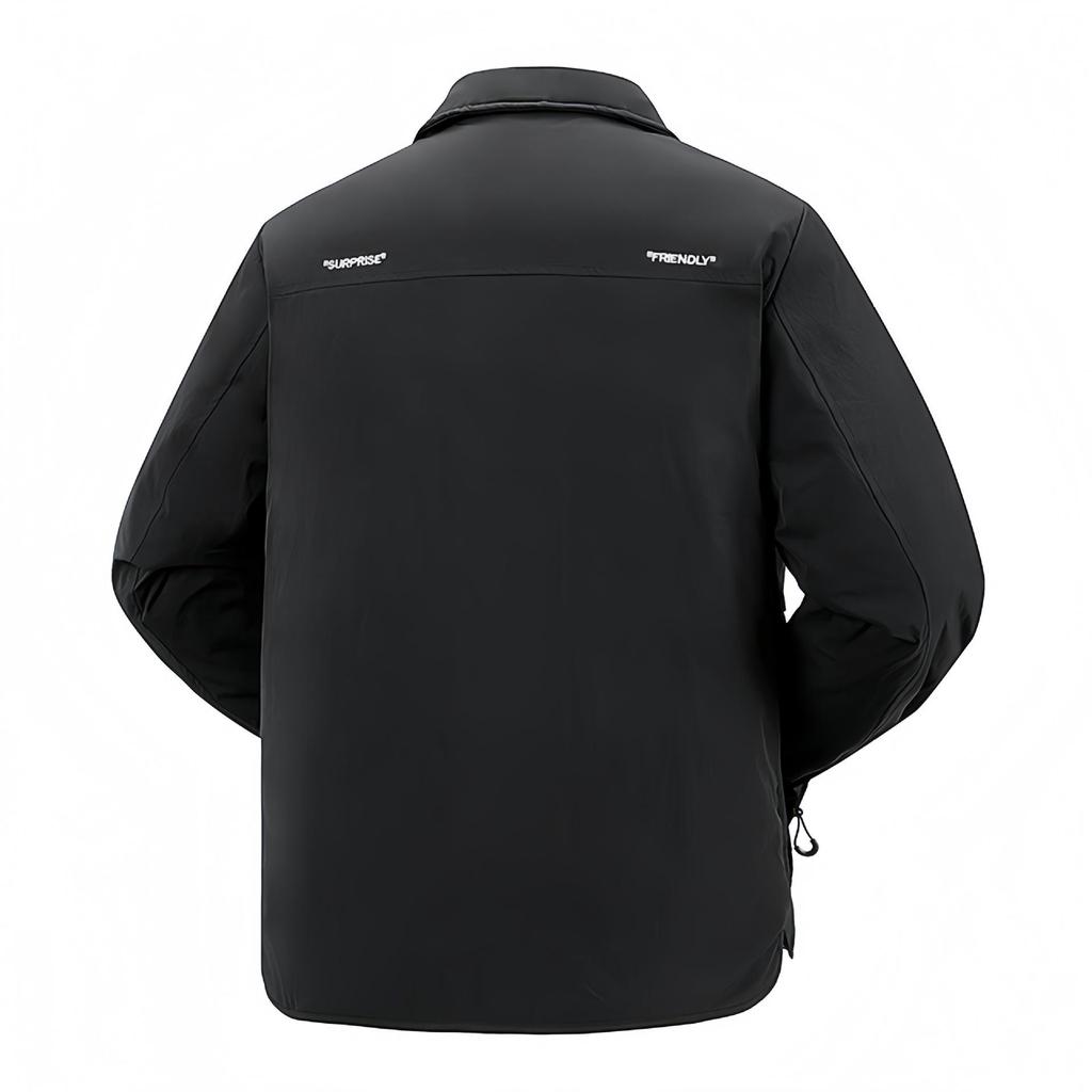 Men's Cross-Border Down Feather Jacket: 50% Down, Lapel, Short, Trendy Winter Workwear