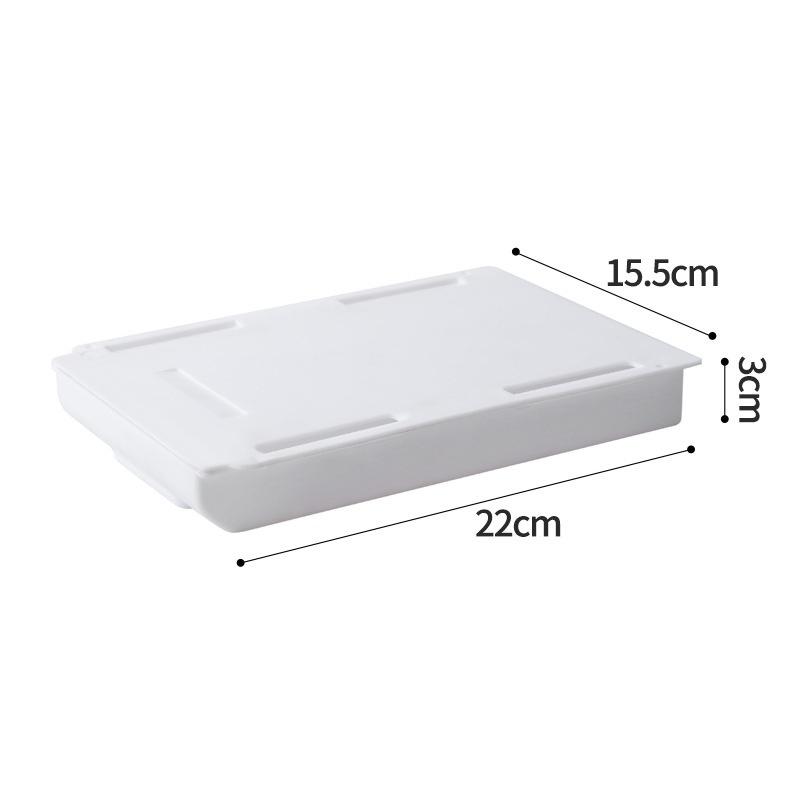 Hidden Under-Desk Storage Box, Sliding Partition Storage Box, For Home And School Desktop Storage And Organization