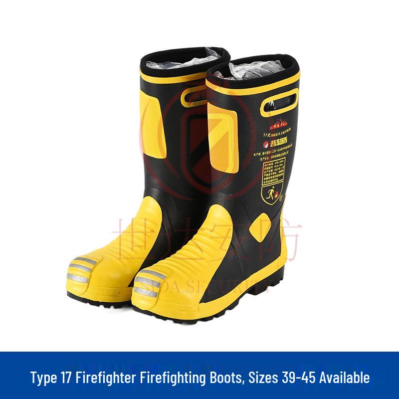 RJX-26A Firefighter Protective Fire Boots, Model 17 Model 39