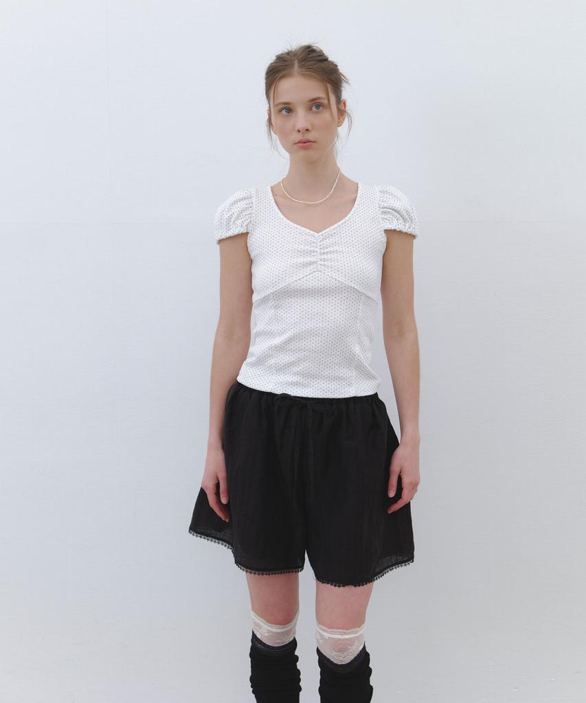 CLUNY Cool Rayon Lace Shorts - Black