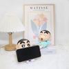Crayon Shin-Chan Mobile Phone Kawaii Anime Desktop Ornaments Cartoon Watching Tv Phone Support Cute Doll Decorations Toy Gifts