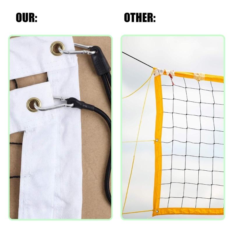 Pack Of 4 High Quality Tennis Net Extension cables With Secure Adjustable Clips For Easy arrange