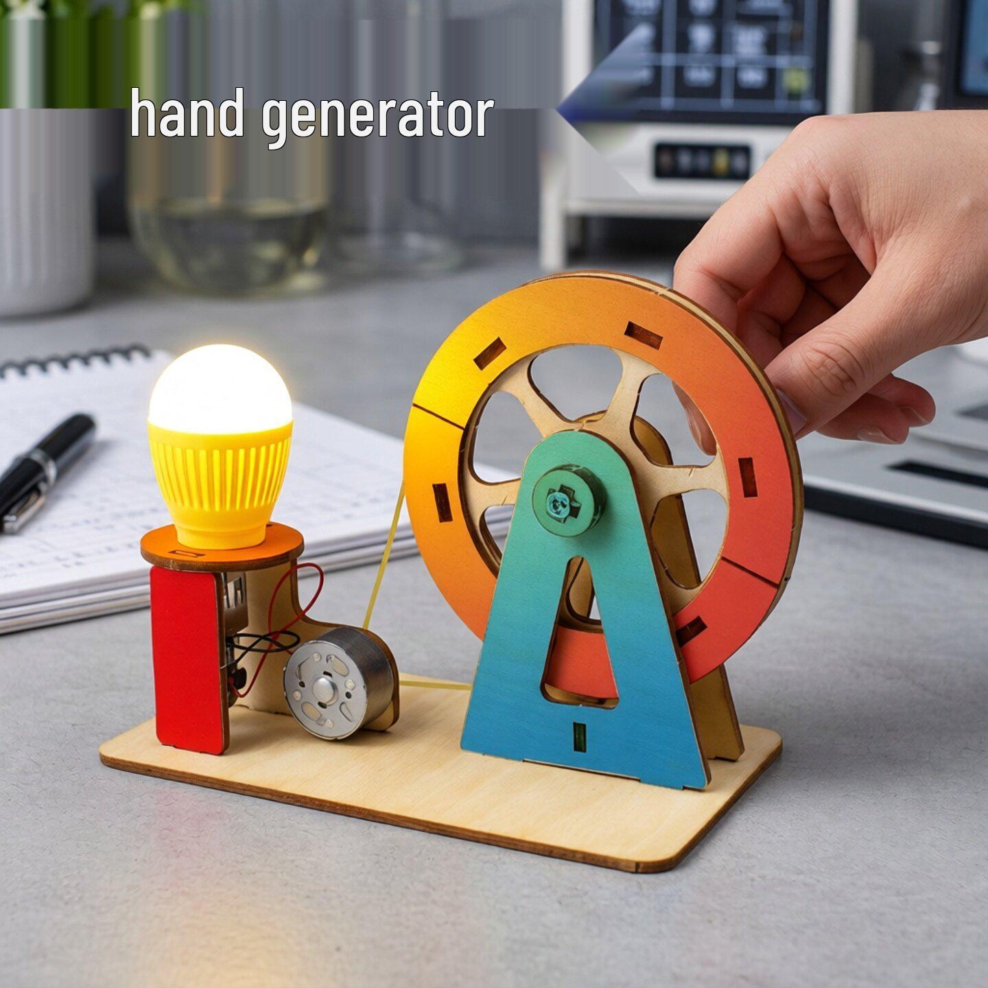 DIY Hand-Crank Generator Kit for Kids – Creative Science and Technology Project