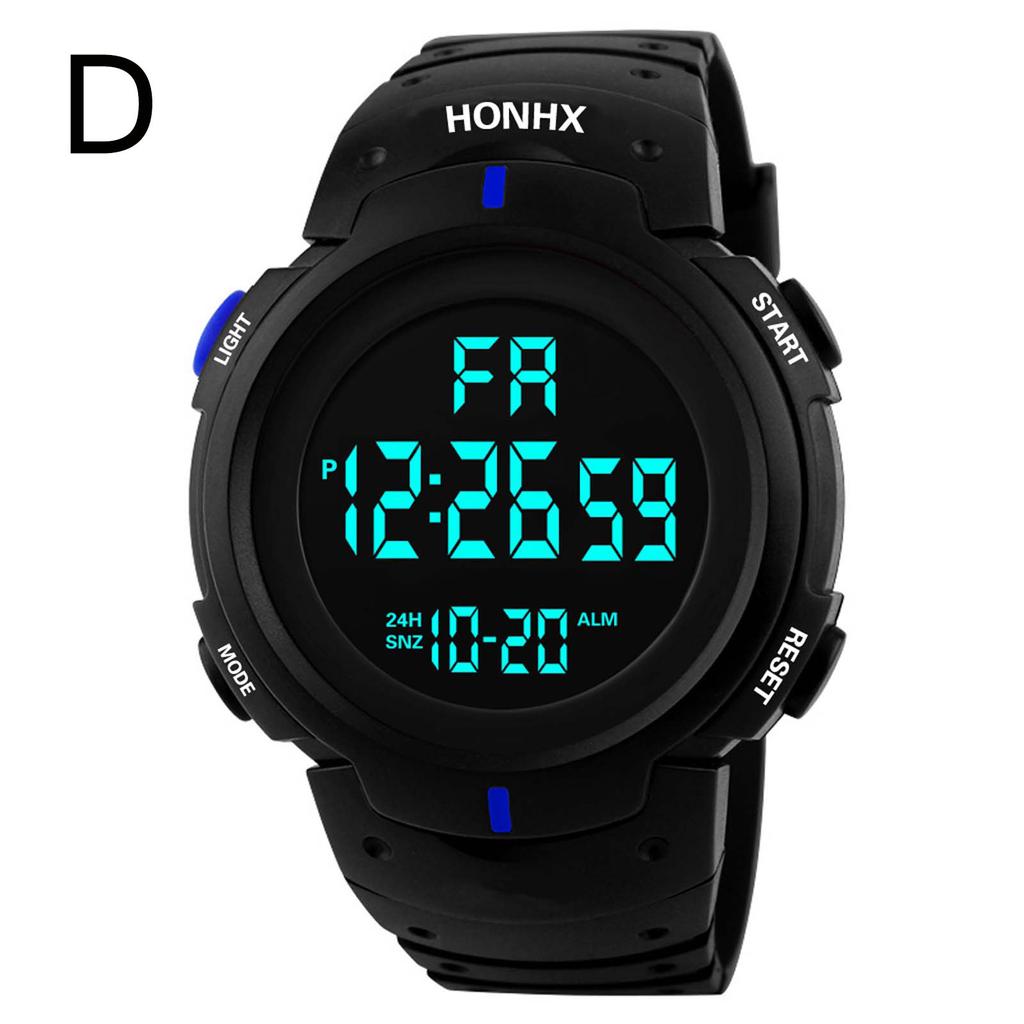  Luxury Mens Digital LED Watch Date Sport Men Outdoor Electronic Watch