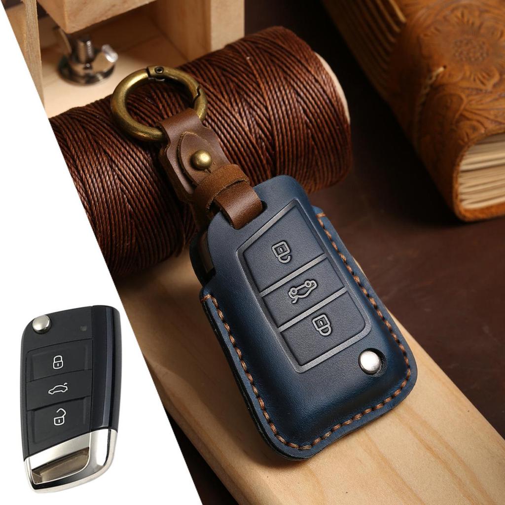 Volkswagen Leather Key Case for Passat, Magotan, Golf, Tiguan, Touareg, Lavida