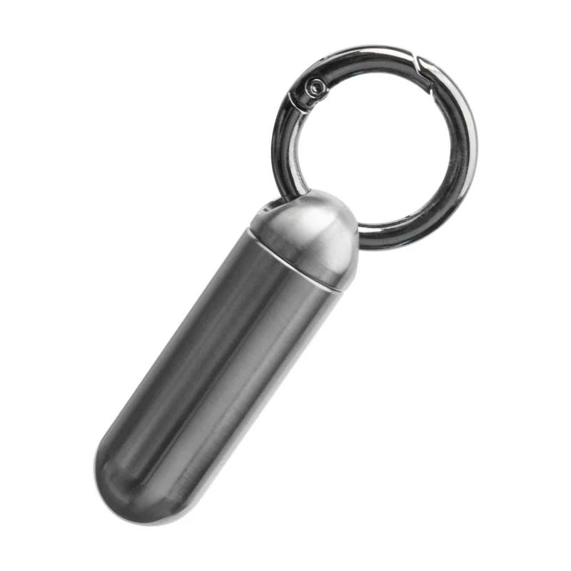 Titanium Alloy Sealed Capsule Storage Container Thread Bottle Multi-function Gadget Keychain Medicine Case  Waterproof Pill Box