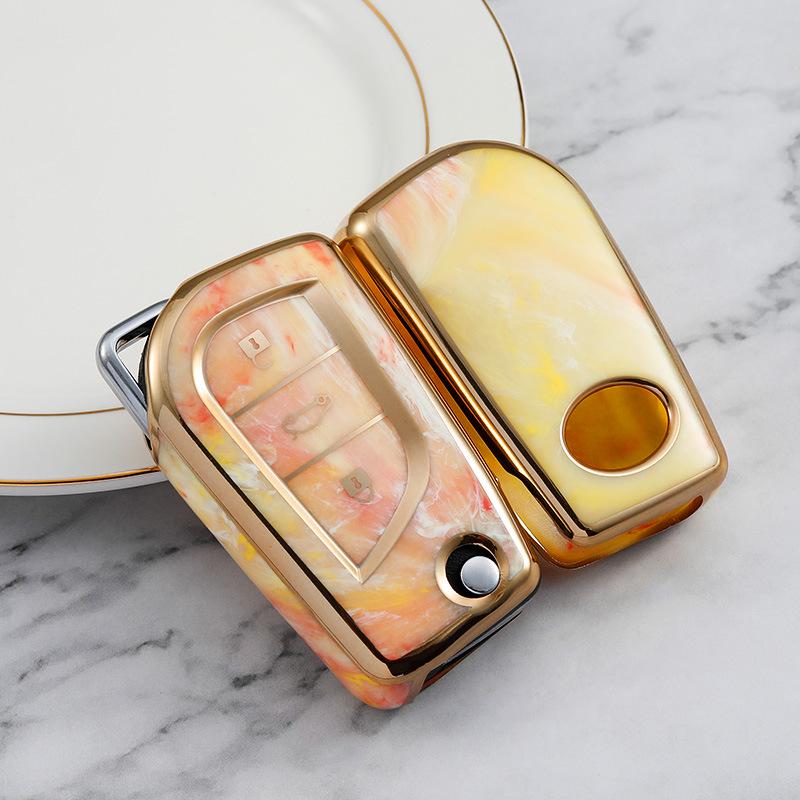 

Toyota Key Case for RAV4, Camry, Reiz, Levin, Corolla, Highlander - Folding Buckle for Men and Women