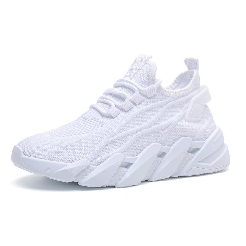 Fashion Spring Summer White Sneakers for Women Breathable Knitted Sneakers Mesh Casual Sports Shoes Woman Comfort Walking Shoes Female