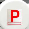 Car Sticker Magnetic Car 'P' Sign Sticker Waterproof Removable Parking Label for Vehicle Body Exterior Decoration