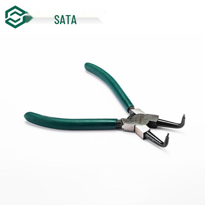 SATA 72042 German Bent Internal Circlip Pliers 7-inch
