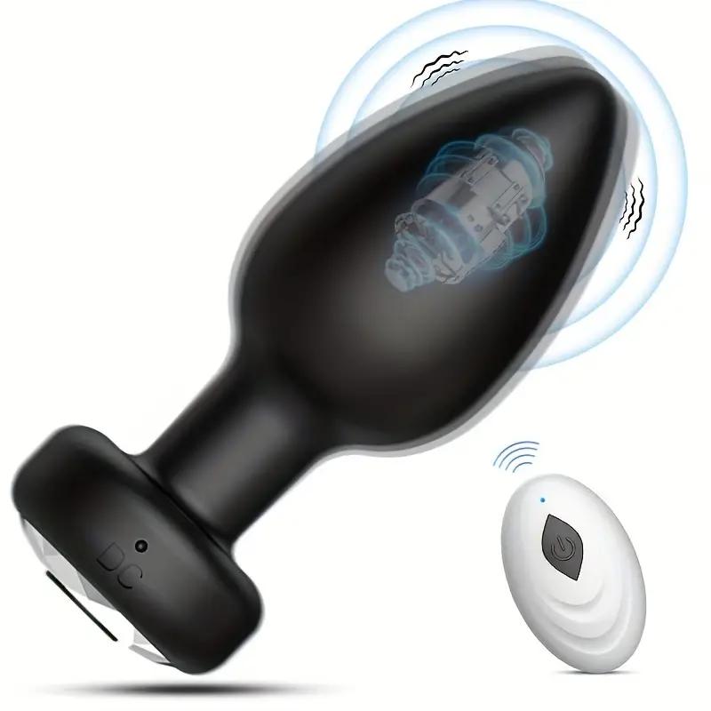 Anal Plug Sex Toys 10 Frequency Vibrator Anal Toys Butt Plug Training Kit with Remote Control Prostate Massager for Adult 18