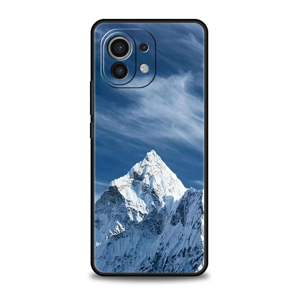 Phone Case For Xiaomi Mi 15 14 14T 13T 12T Pro 12 13 11 Lite 5G 11T X6 X5 Pro Soft TPU Cover Everest mountain world first