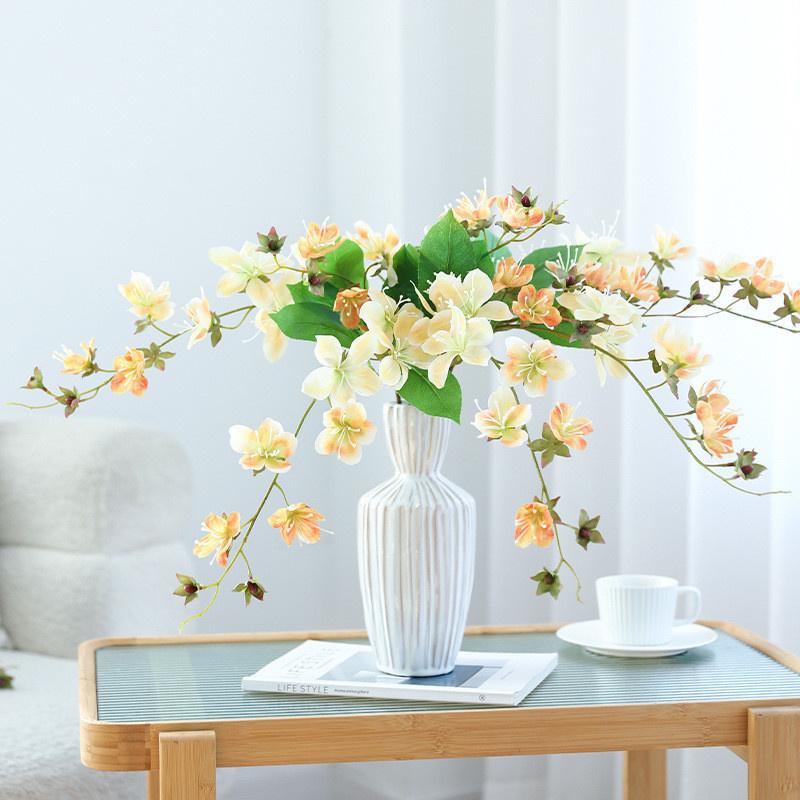 3D Printing High-quality Simulated Flower Hanging Silk Flower European Style Home Decor Hotel Soft Decoration Wedding Hanging Silk Jasmine