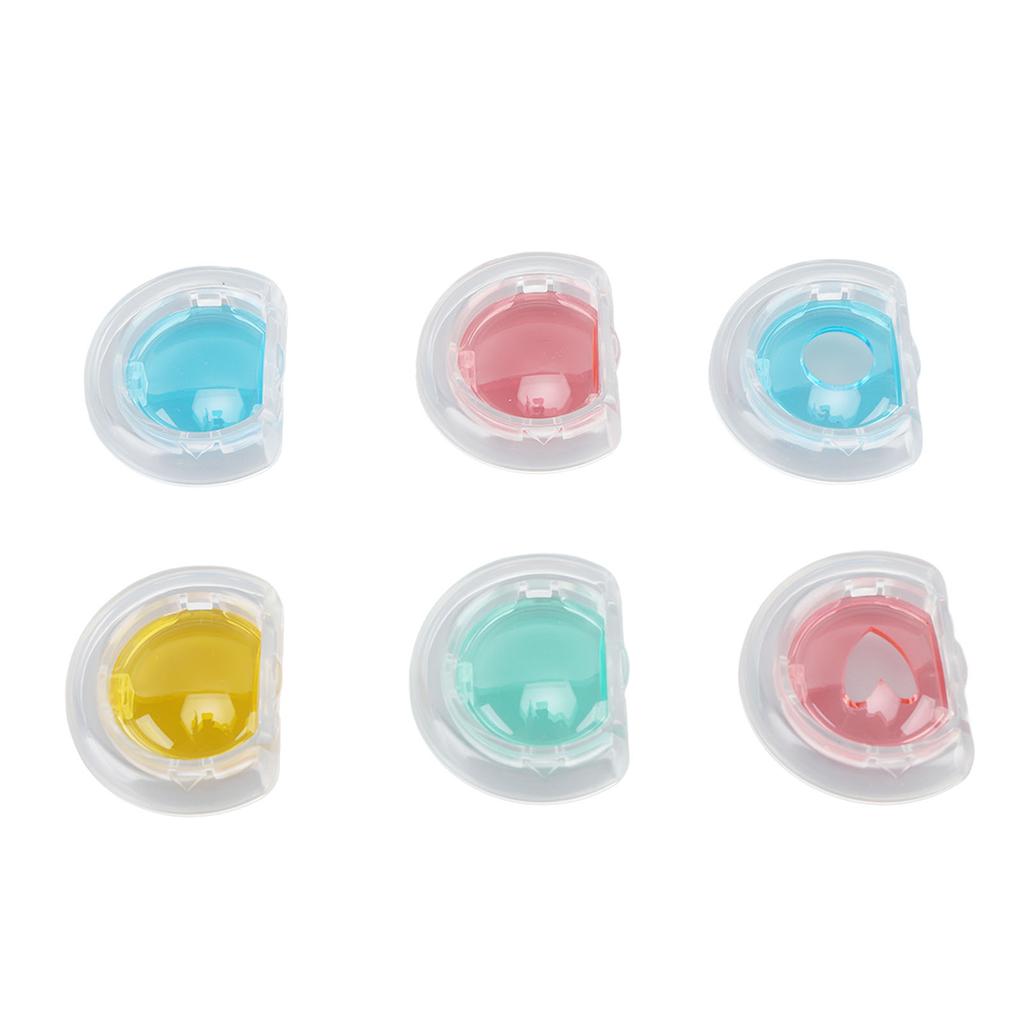 Camera Lens Filter Blue Red Green Orange Color Close Up Lens Filter Set for Mini 12 Camera 6pcs