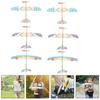 8pcs Simple Airplane Model Outdoor Glider Plane Toy Rubber Band Powered Small Glider Model