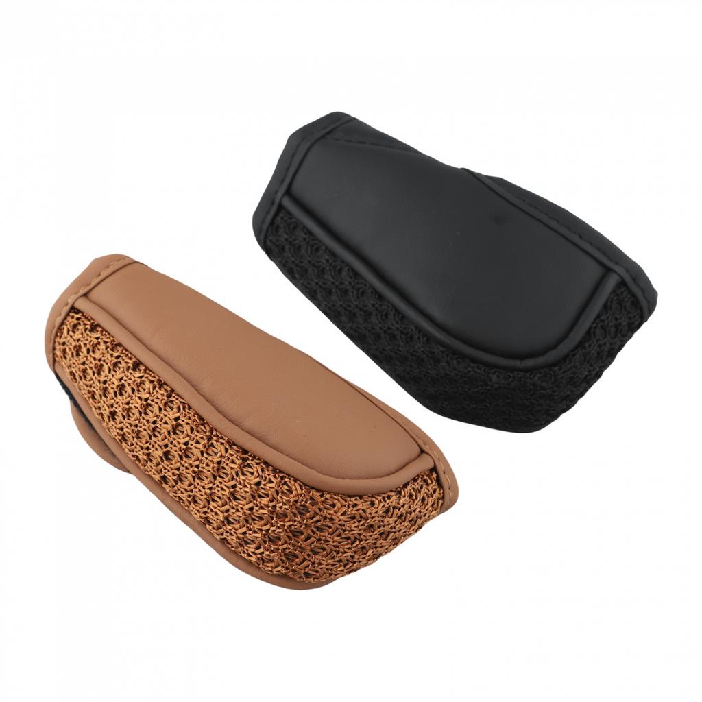 Ice Silk Car Shift Knob Covers 2PCS Comfortable and Design