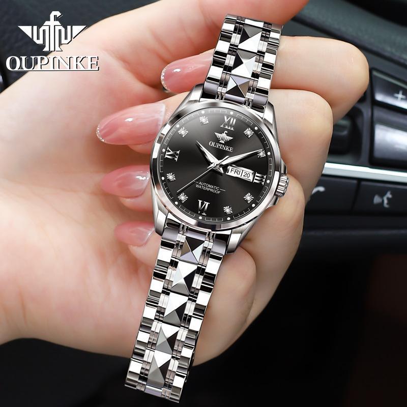 OUPINKE Women's Waterproof, Simple, Fully Automatic Mechanical Watch for Women
